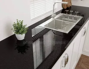 High Glossy Black With Shimmer Adhesive Sticker