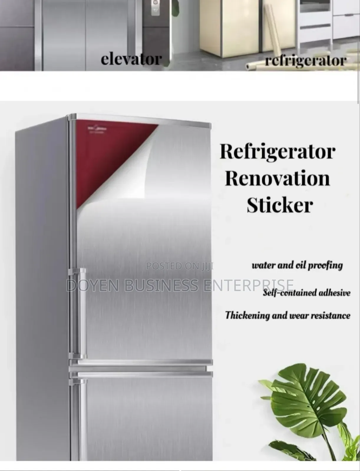 Stainless Steel Effect Adhesive Stickers