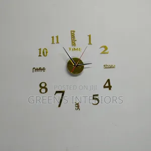 40 Cm Flameless Clock Available