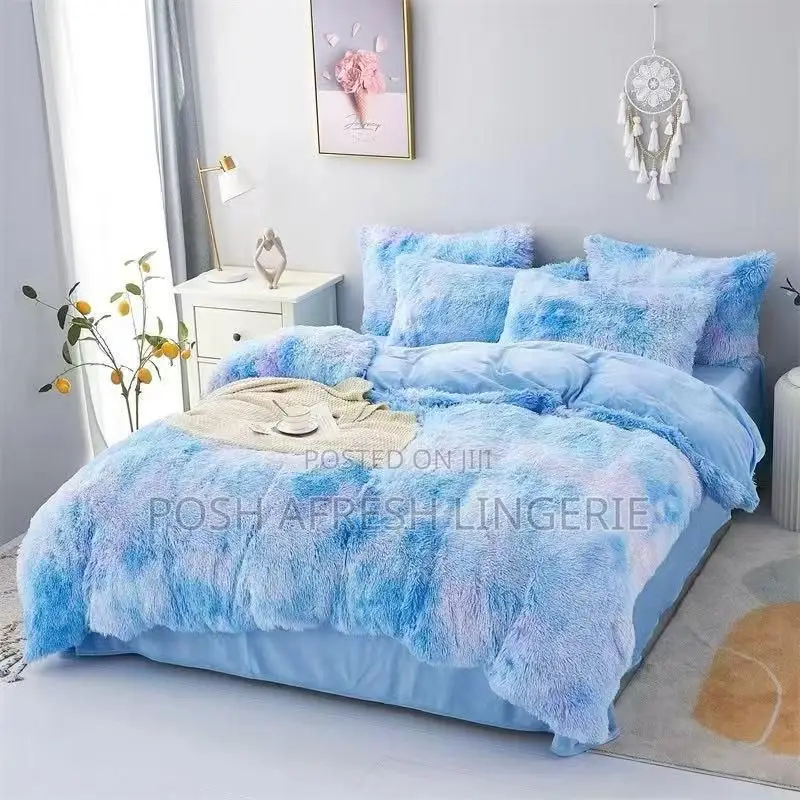 Fur Fluffy Duvet Bedsheet Sets
