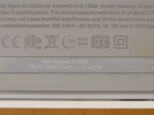 Apple Time Capsule A1254dual Band Gigabit Router/500gb Nas