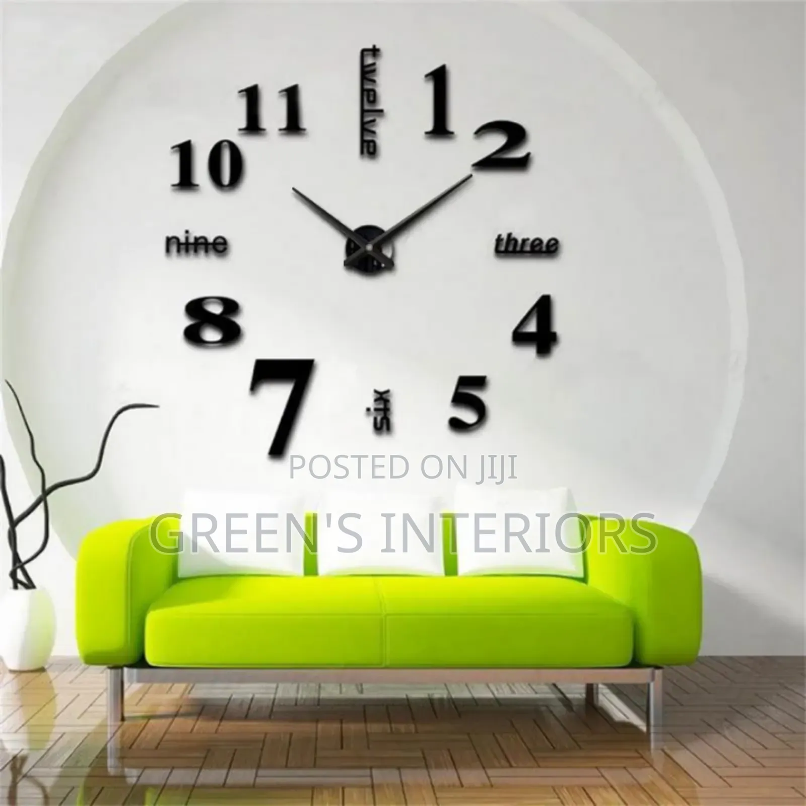 120 Cm Flameless Clock Available