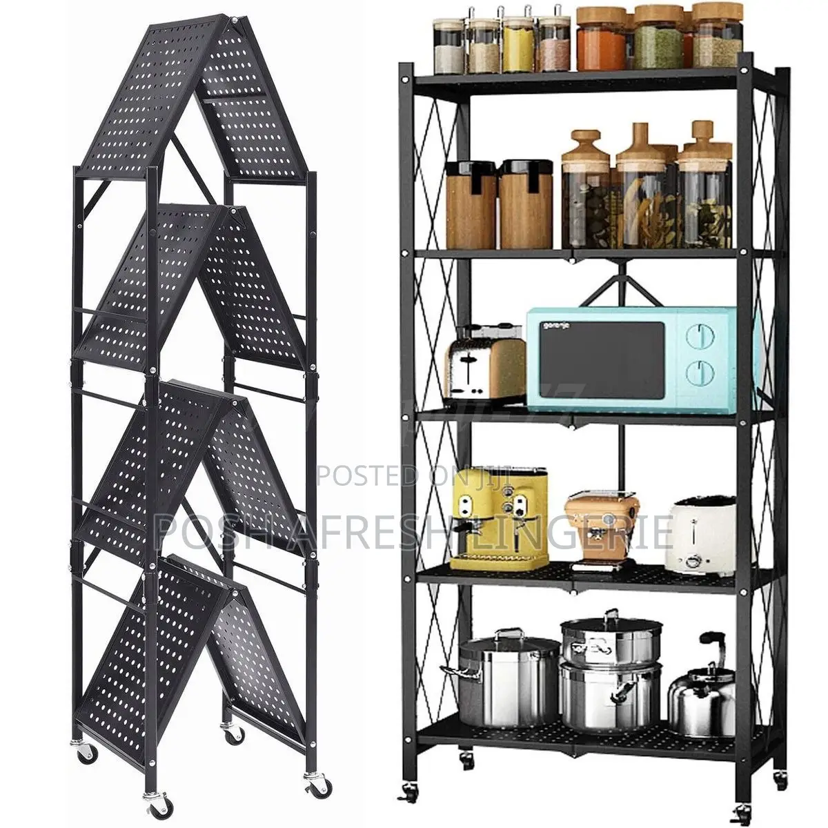 5 Tiers Standing Kitchen Rack