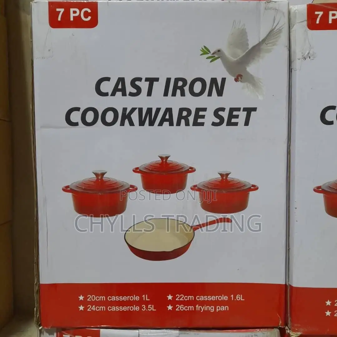 7pcs Cast Iron Cookware Set