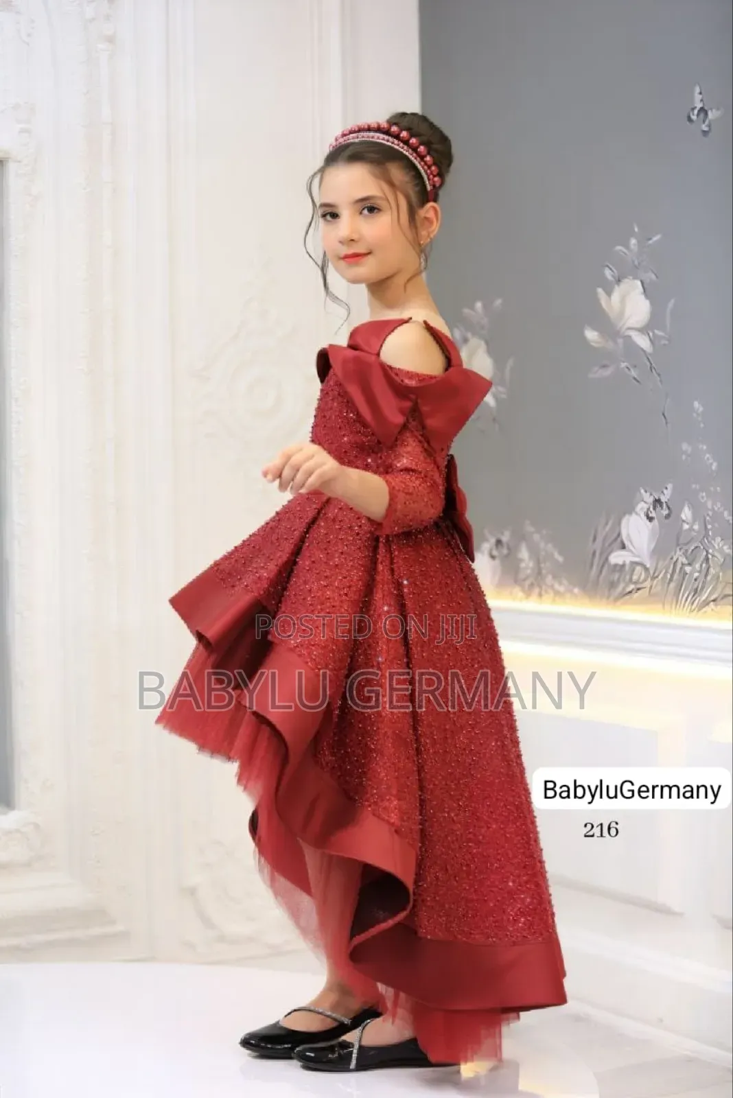 Elegant Premium Turkey Luxury Brand Red Princess Ball Gown