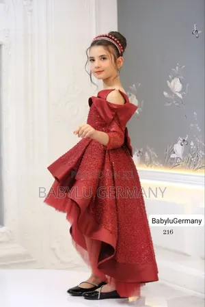 Elegant Premium Turkey Luxury Brand Red Princess Ball Gown
