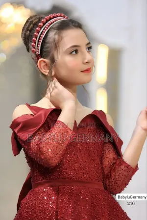 Elegant Premium Turkey Luxury Brand Red Princess Ball Gown