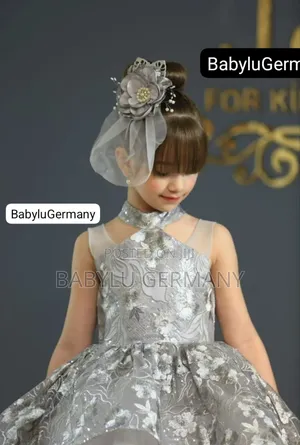 Luxury Turkey Brand Silver /Ash/ White Princess Ball Gown
