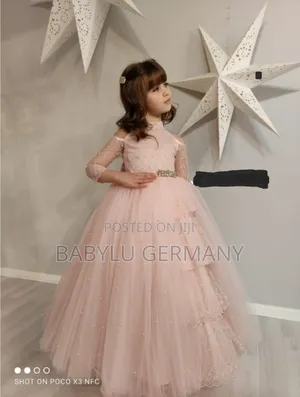 Luxury Turkey Brand Ball Gown Pink Princess Dress