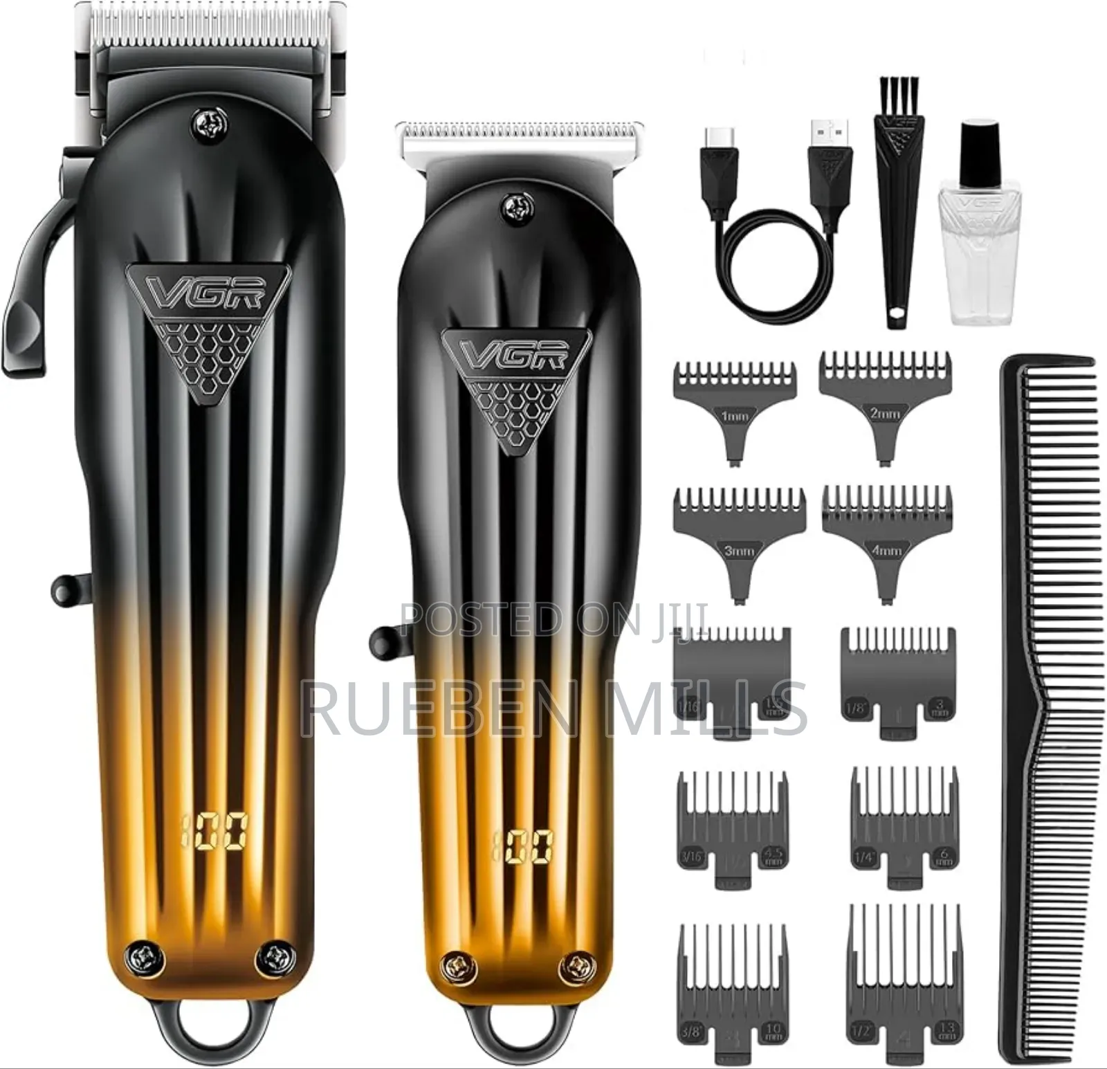 2 in 1 Barbering Machine Set Double Combo Hair Clipper