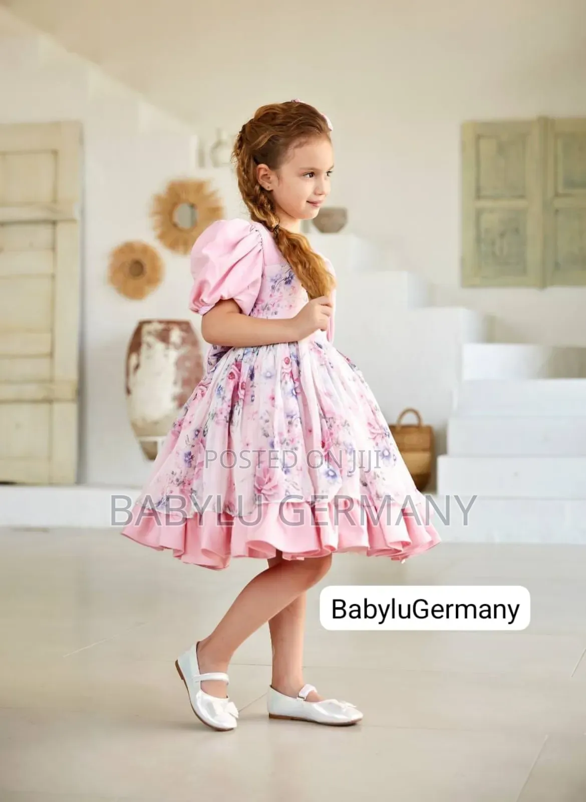 Premium Pink Girl Dress -Turkey Luxury Brand