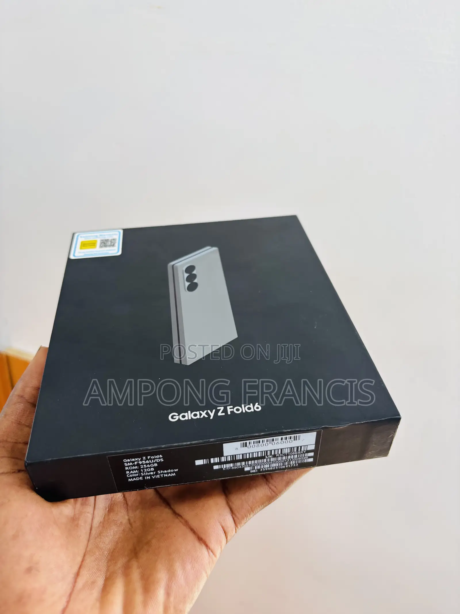 New Samsung Galaxy Z Fold6 256 GB Black