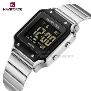 Photo - Naviforce 5046 SBS Stainless Steel Silver Green Leathers