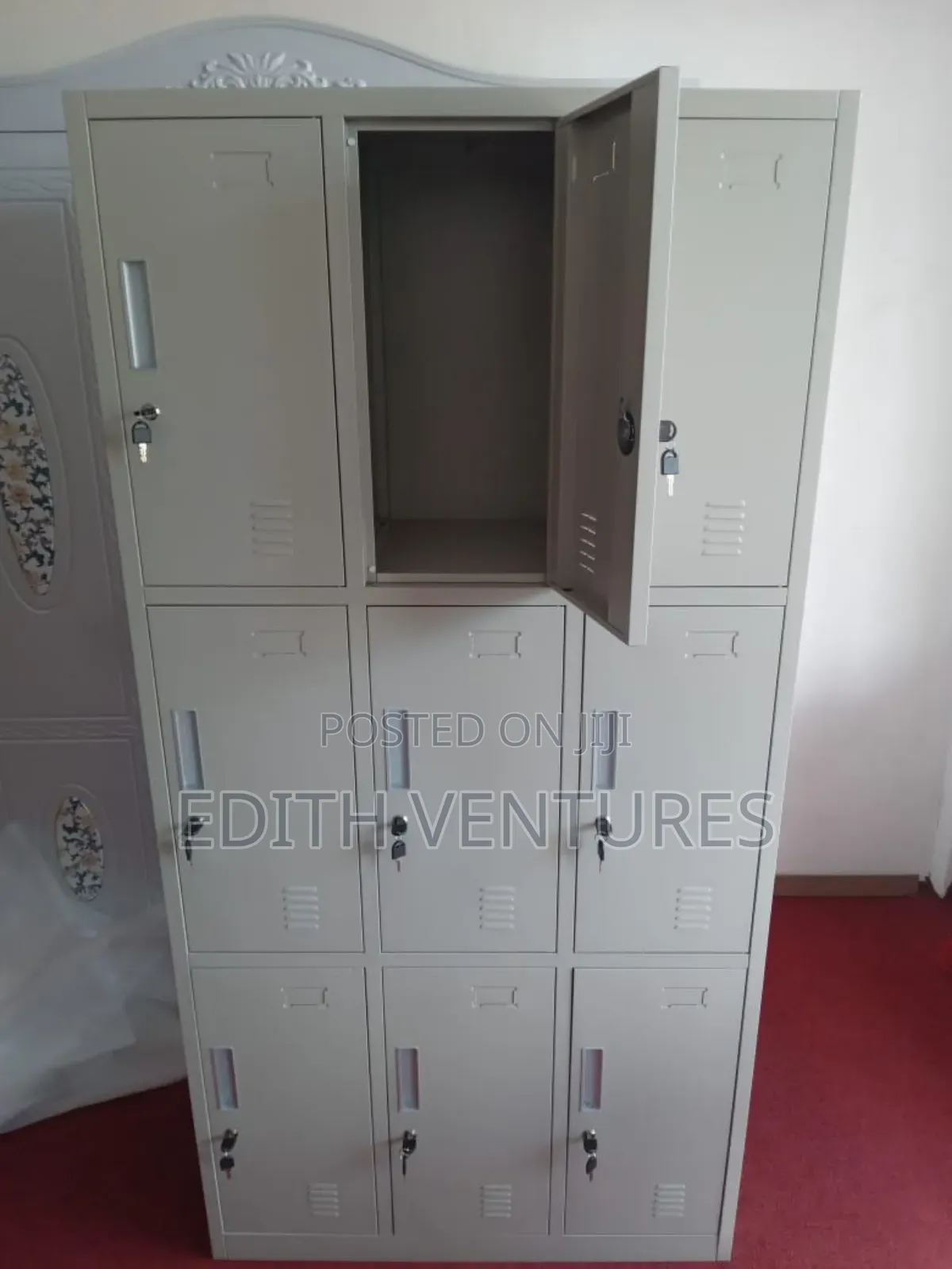 Nine Lockers Linen Cabinet