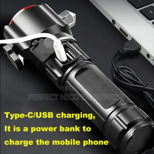 Security Torch Light / Multi-Function High Led Flashlight.