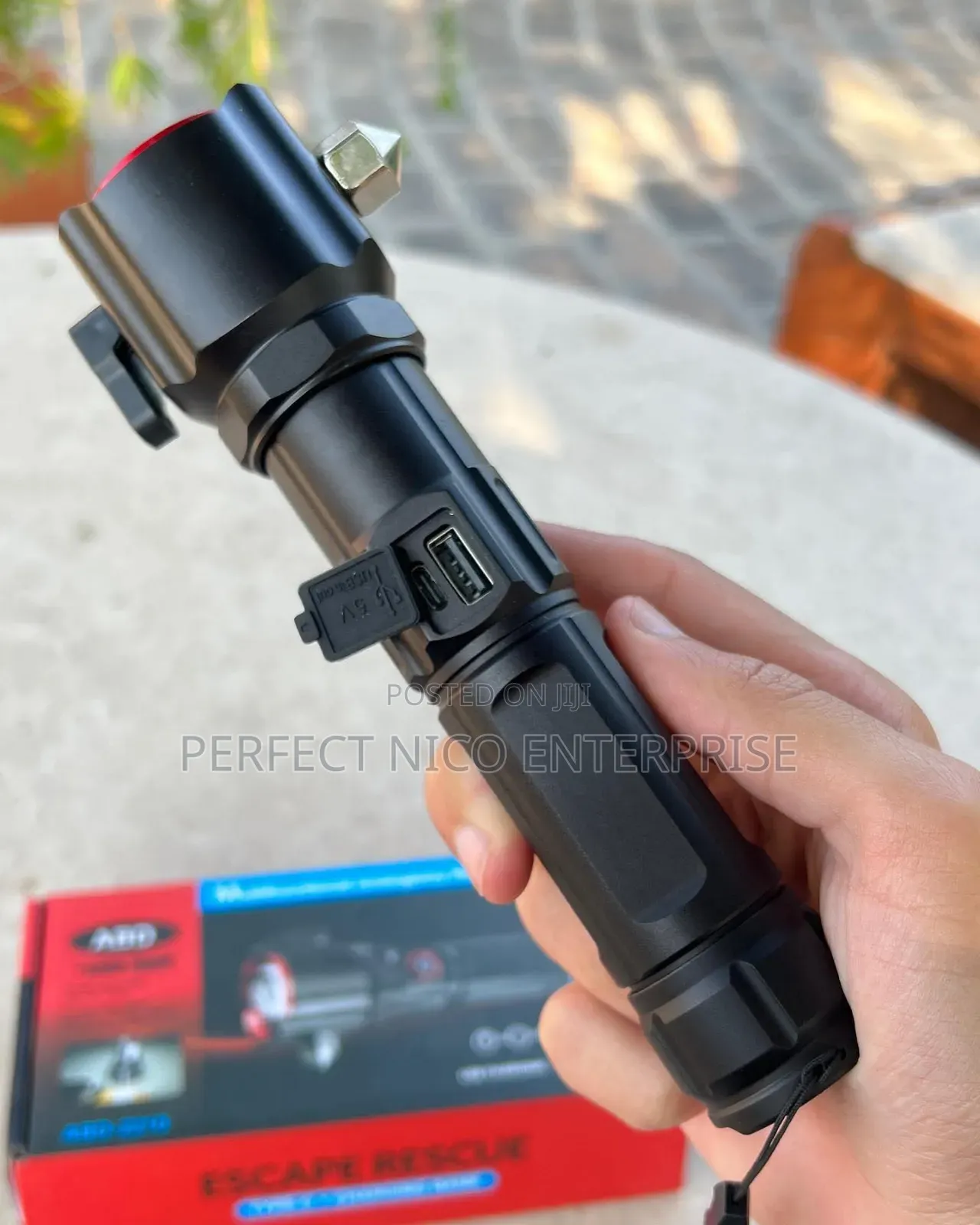 Security Torch Light / Multi-Function High Led Flashlight.