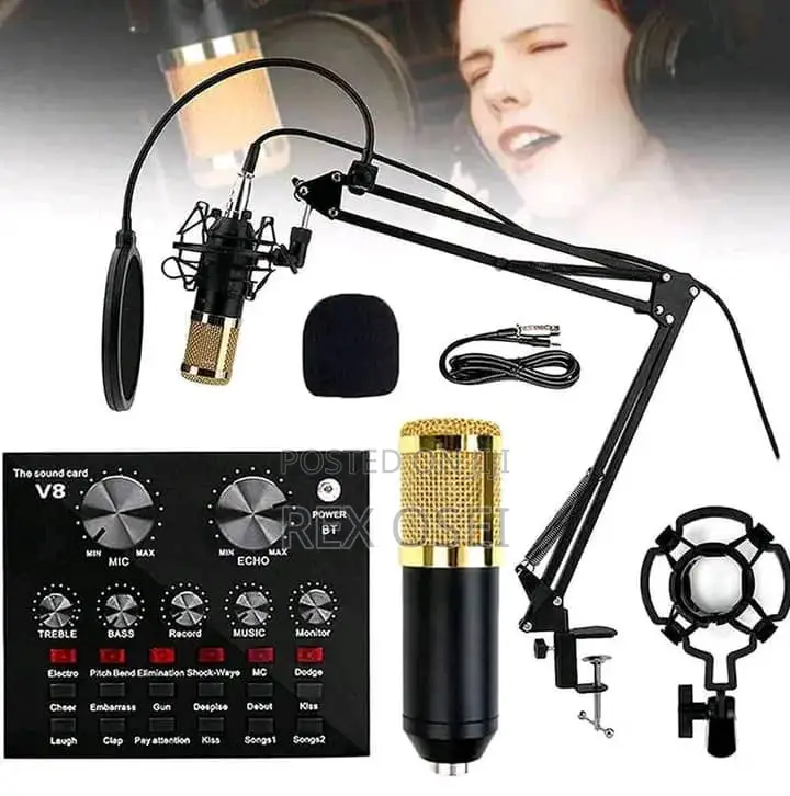 V8 Sound Card With Microphone