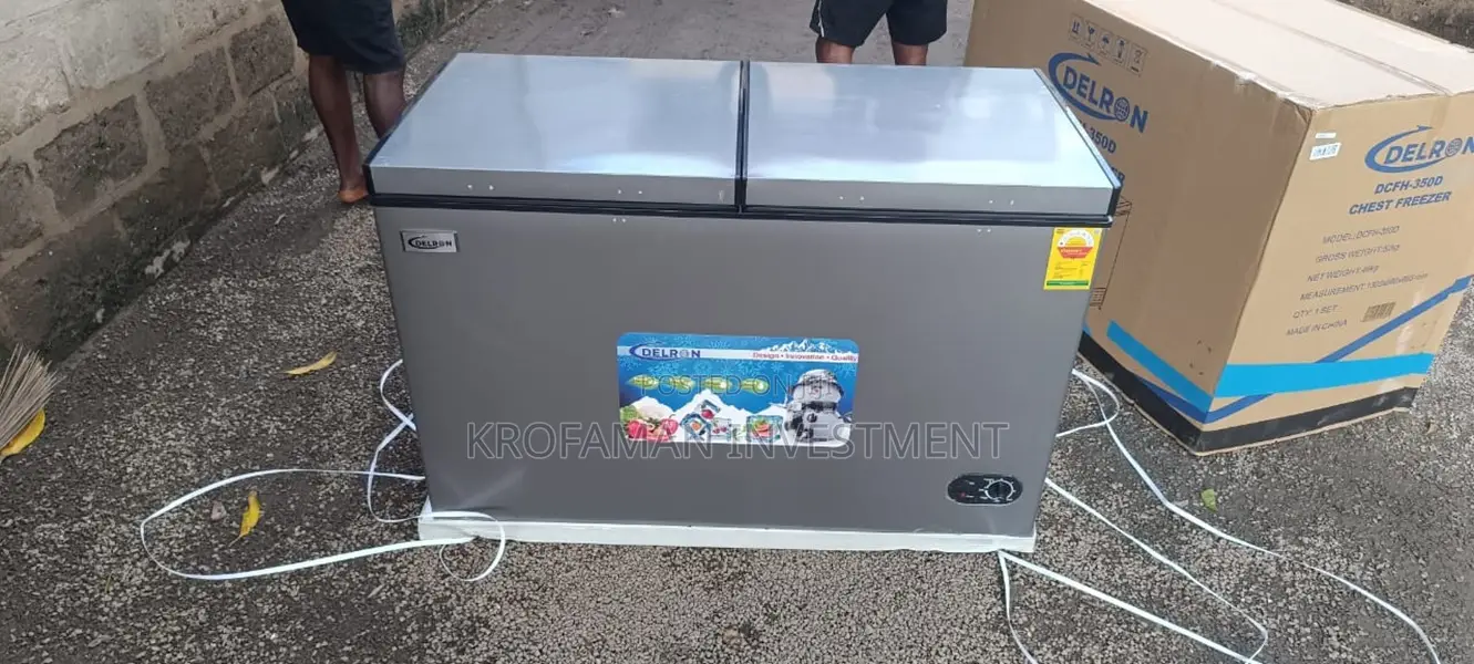 Delron 350litres Double Door Chest Freezer