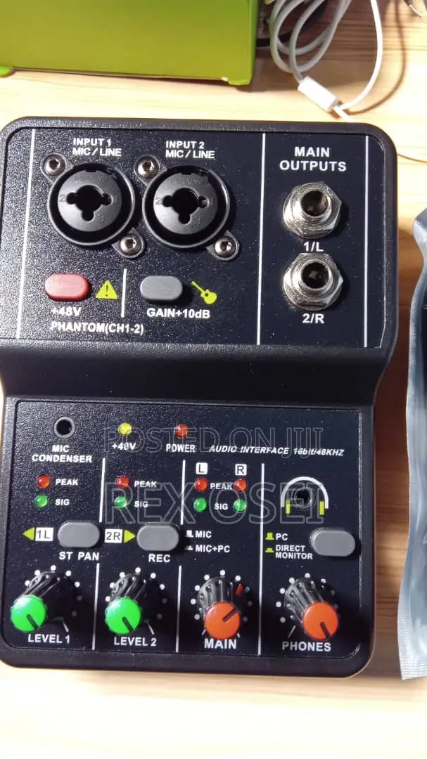 Audio Mixer Console 2 Channel