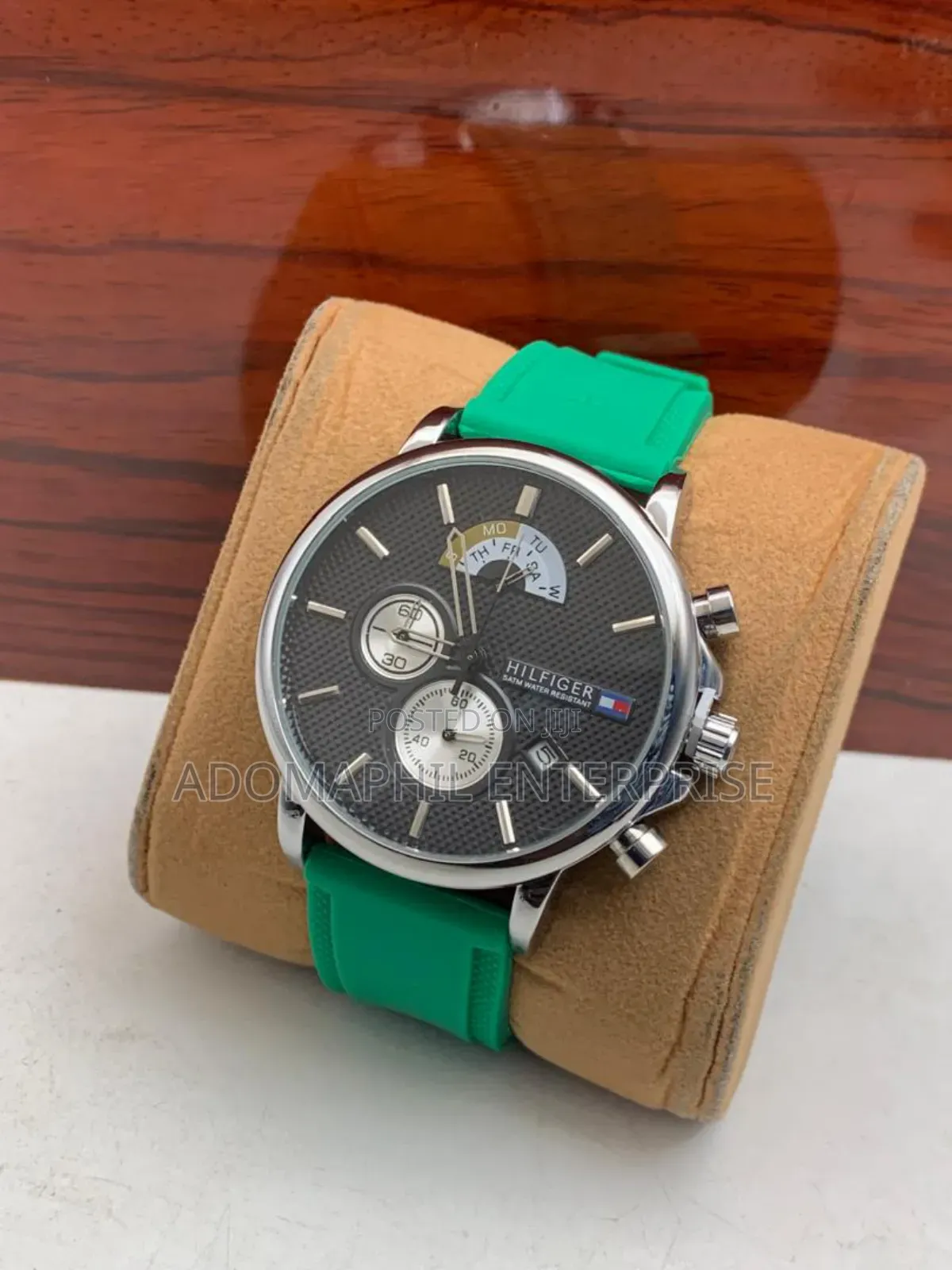 Tommy Hilfiger Chronograph Rubber Strap Watch