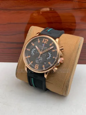 Tommy Hilfiger Chronograph Rubber Strap Watch