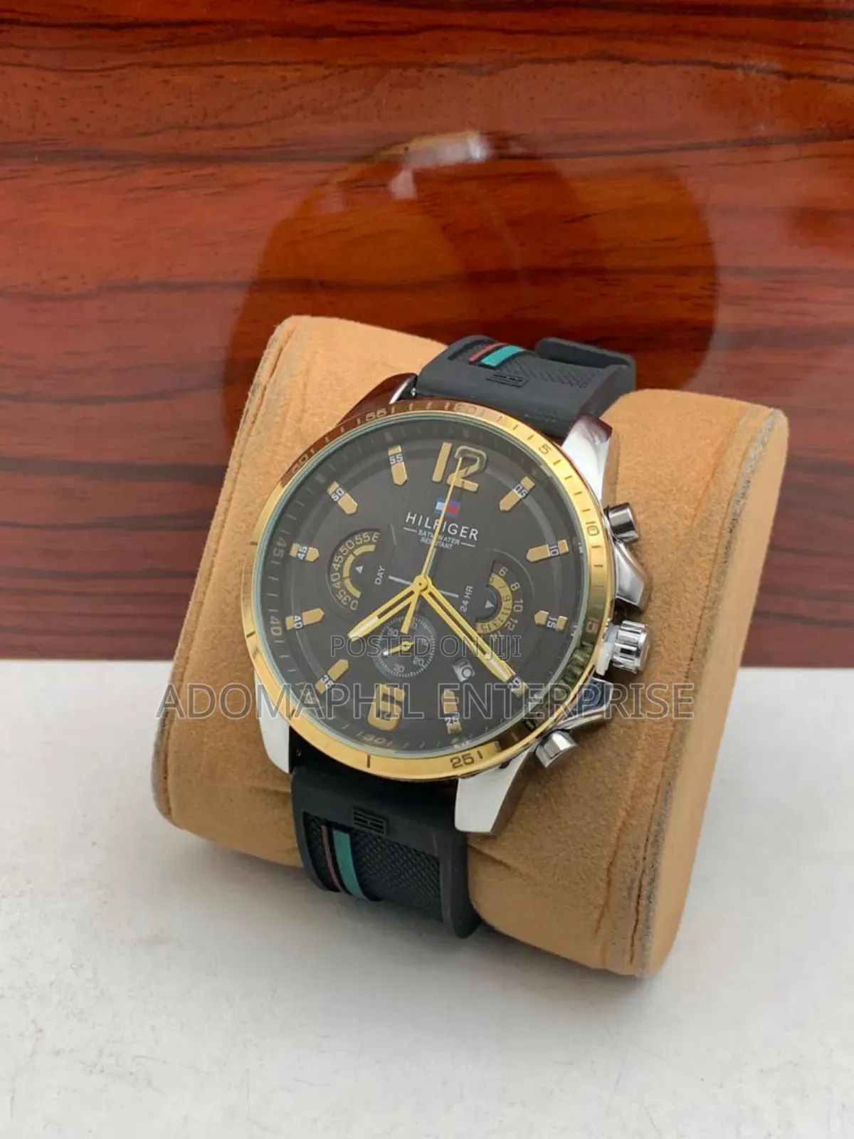 Tommy Hilfiger Chronograph Rubber Strap Watch