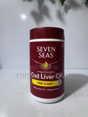 Photo - Seven Seas Omega 3 Oil + Cod Liver Oil One A Day 480mg Fish