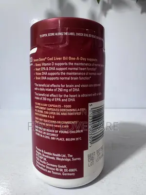 Seven Seas Omega 3 Oil + Cod Liver Oil One A Day 480mg Fish