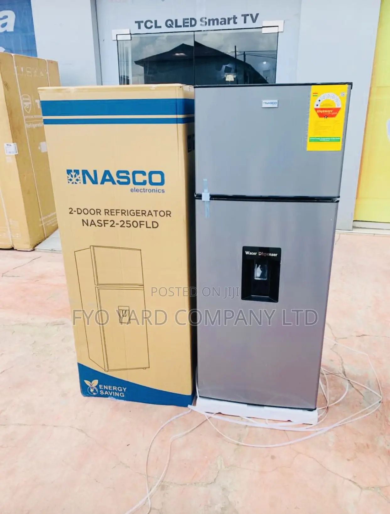 Nasco 210l Top Freezer Mount Refrigerator + Water Dispenser