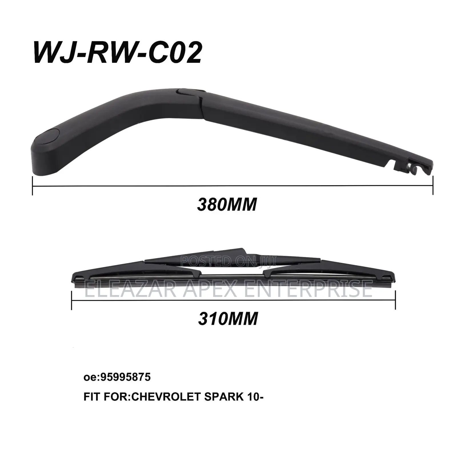 Rear Windscreen Wiper for Chevrolet Spark