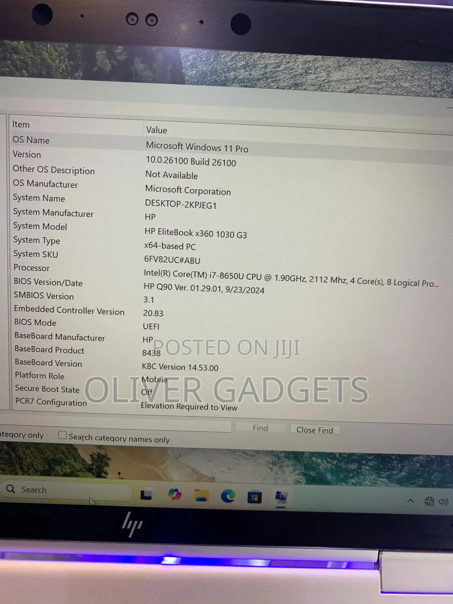 Laptop HP EliteBook X360 1030 G3 16GB Intel Core i7 SSD 256GB
