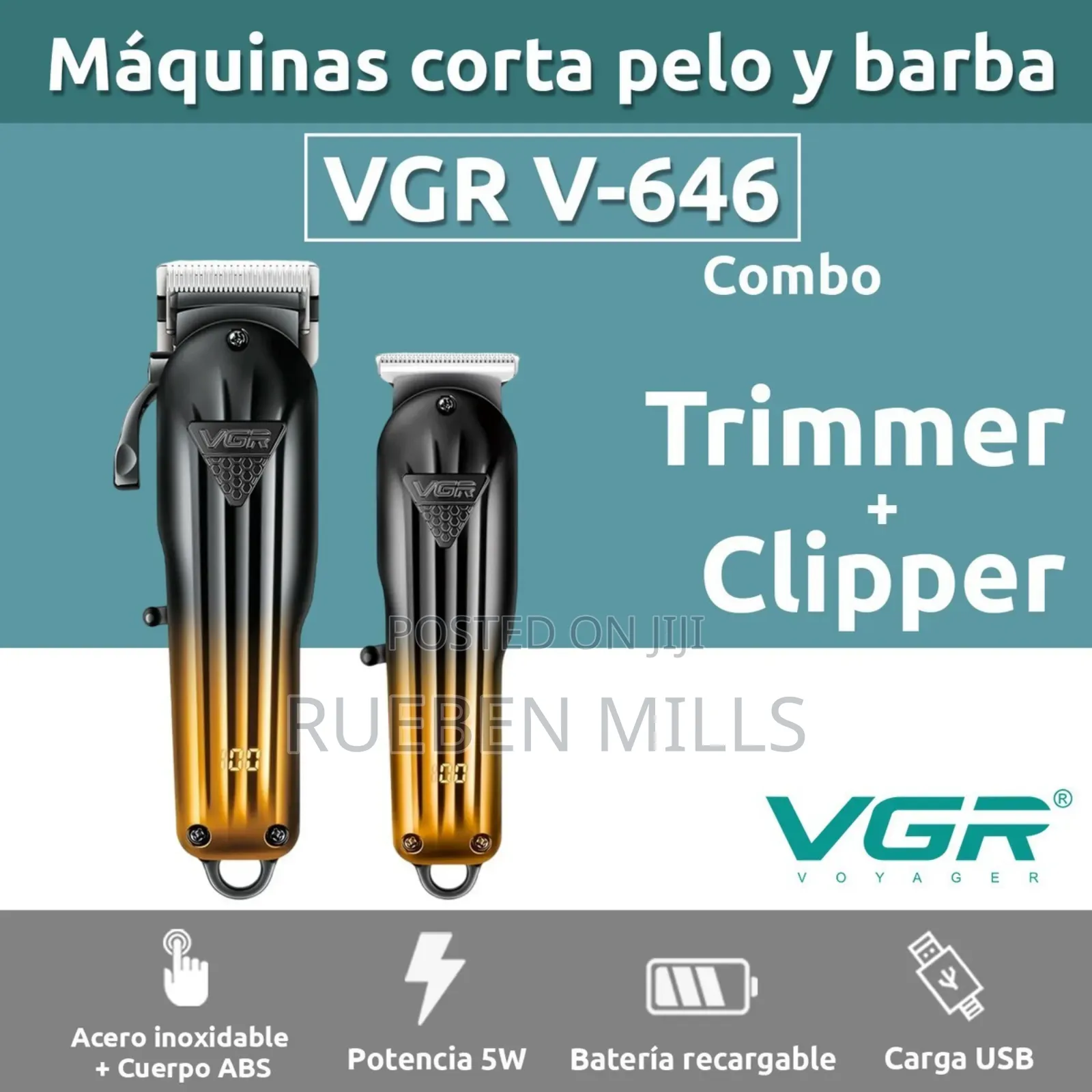 Full Set Of Professional Hair Clippers Barbering Machine