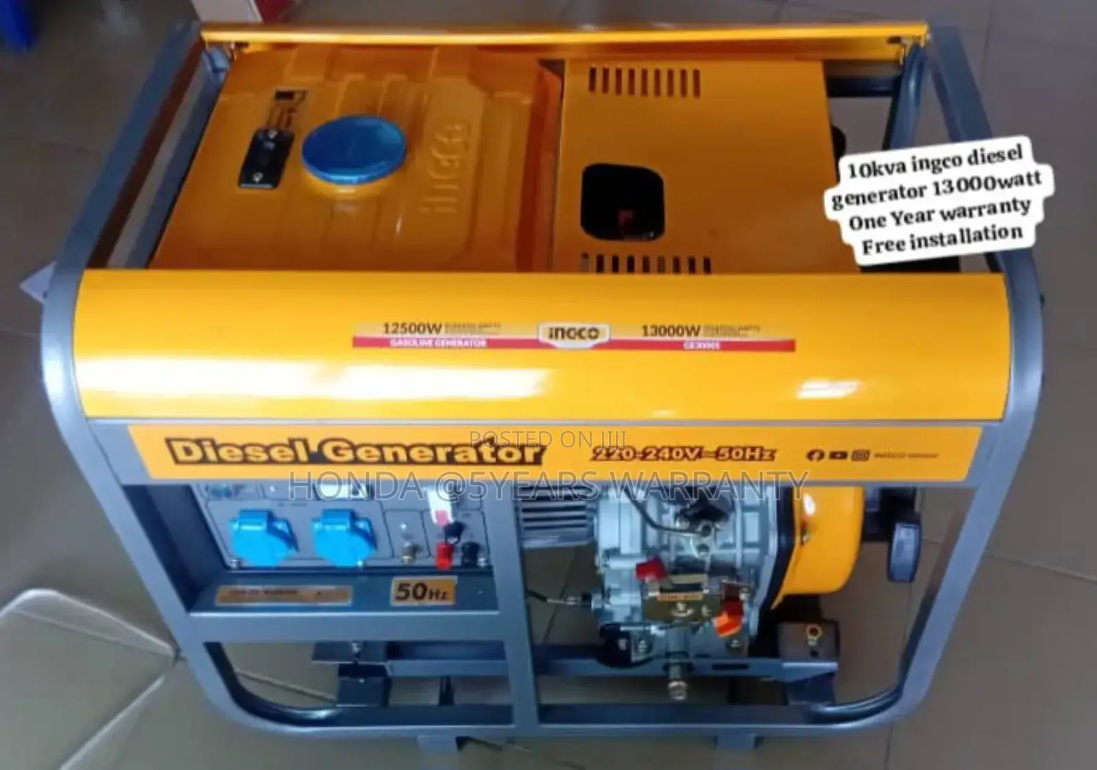 Energy Wise Ingco 10kva Diesel Generator 13000watt 10kva