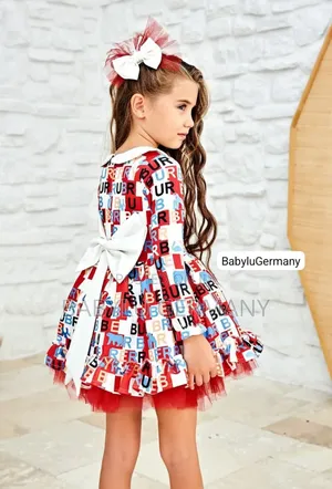 Red Burberry Princess Ball Gown Dress