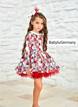 Red Burberry Princess Ball Gown Dress