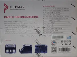 Premax Pm-Cc35d Money Counting Machine – Grey