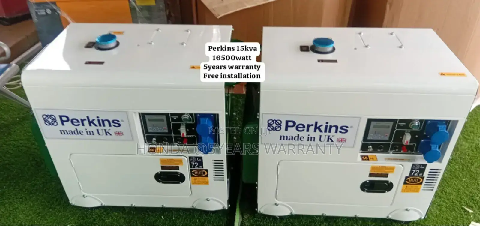 Superb Service Perkins Generator 15kva 16500watt Diesel 15kv