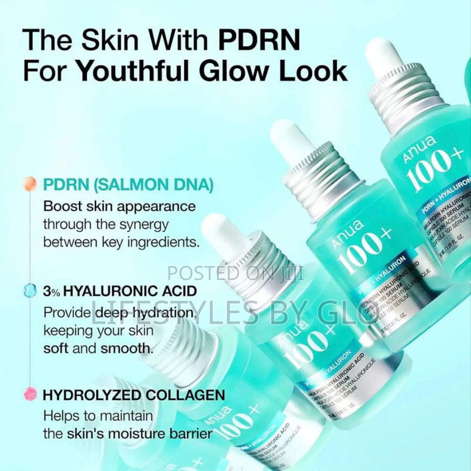 Anua PDNR Hyaluronic Acid Capsule 100 Serum -(Plumping)