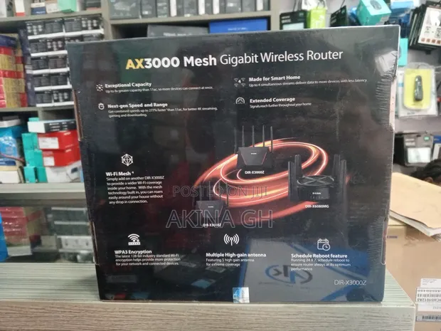 D-Link Ax3000 Mesh Gigabit Wireless Router Wi-Fi6 Dir-X3000z 2