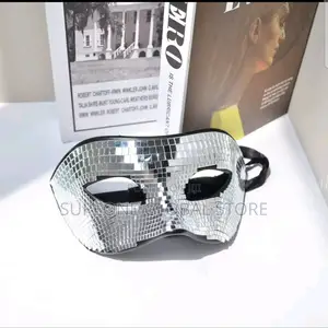 Women Disco Ball Glitter Face Mask