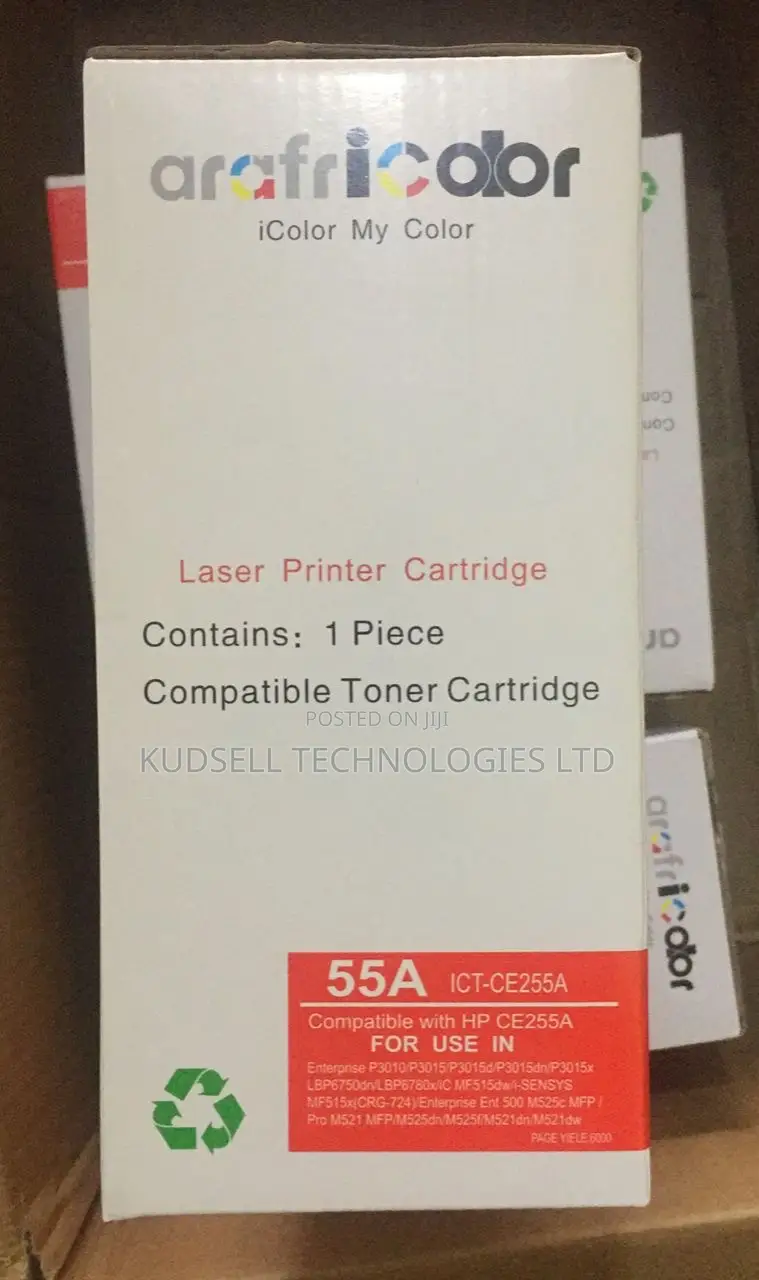 Toner 55a (Ce255a) Black Laserjet Toner Cartridge