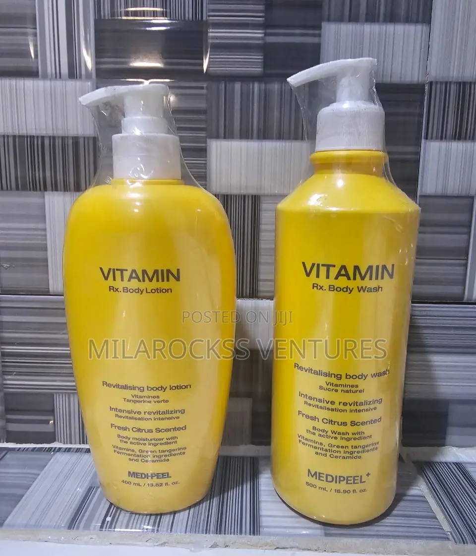 Medi-Peel Vitamin Rx. Body Lotion(400ml) Body Wash(500ml).