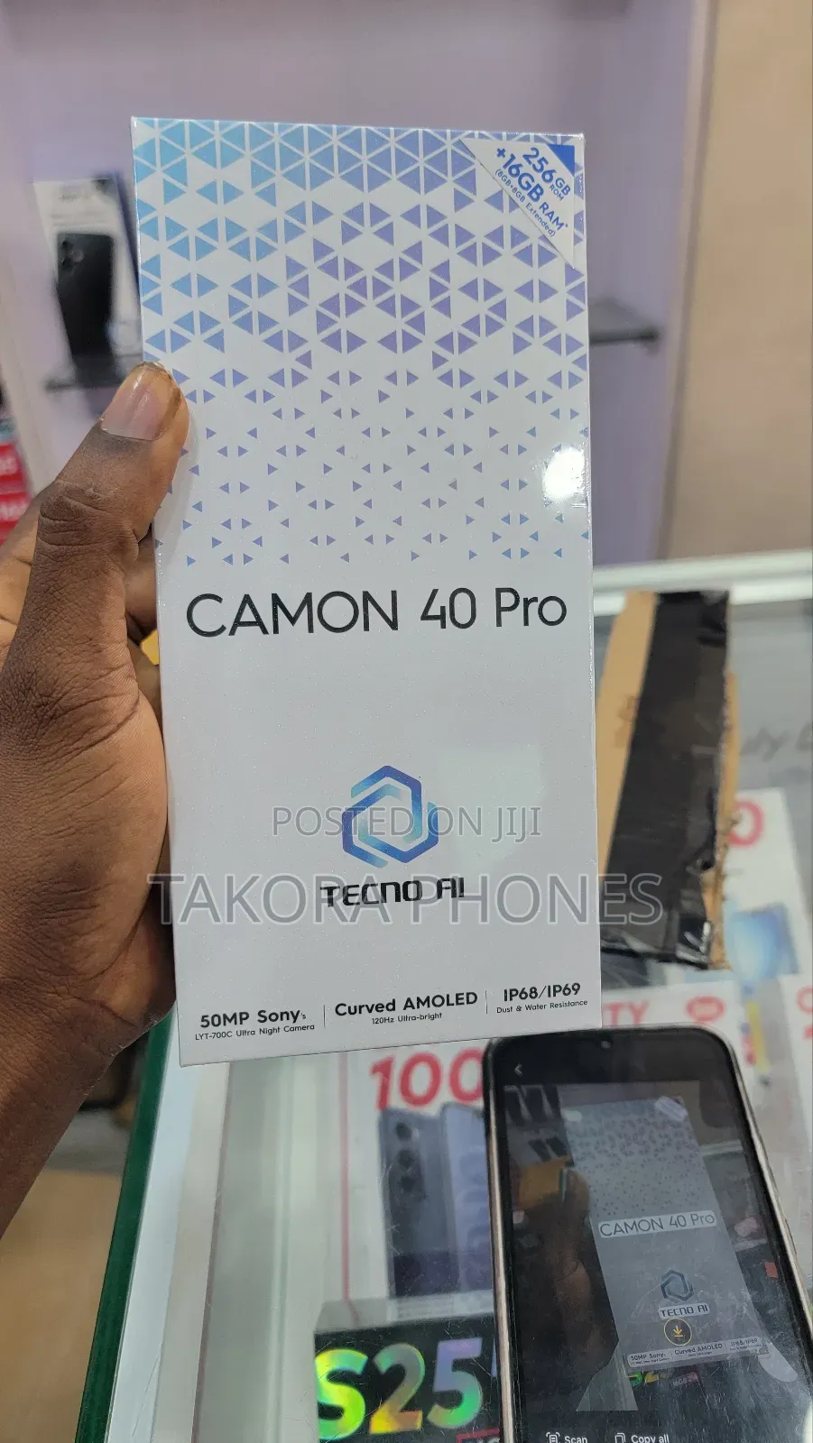 New Tecno Camon 40 Pro 4G 256 GB Black
