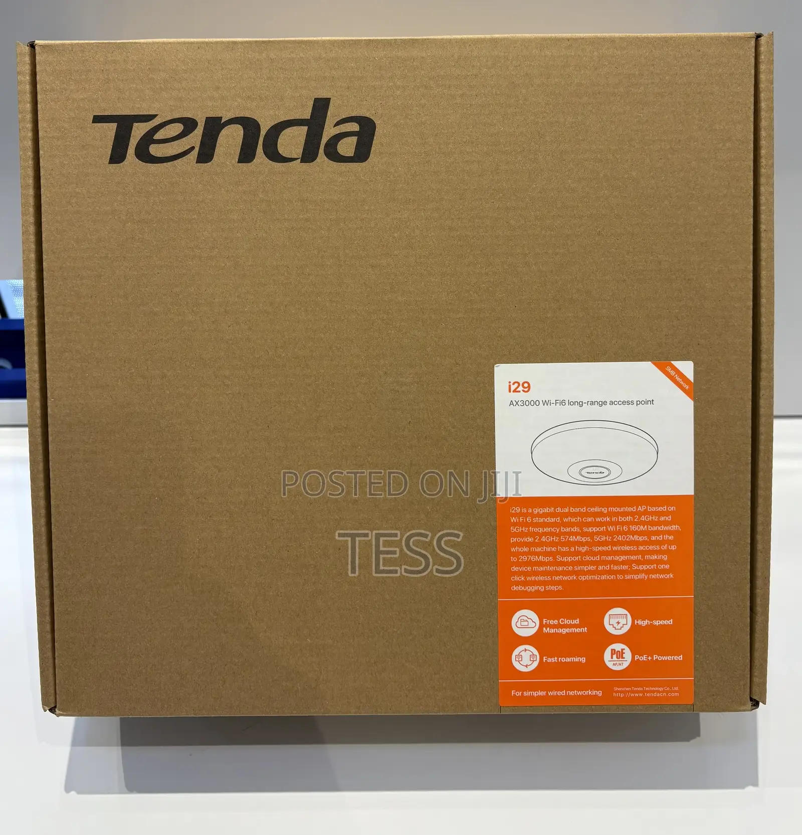 Tenda I29 Wifi 6 Ax3000 Dual Band Gigabit Lr Ceiling Mount