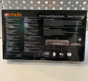 Tenda Teg1016d Unmanaged 16 Port Gigabit Switch Rackmount