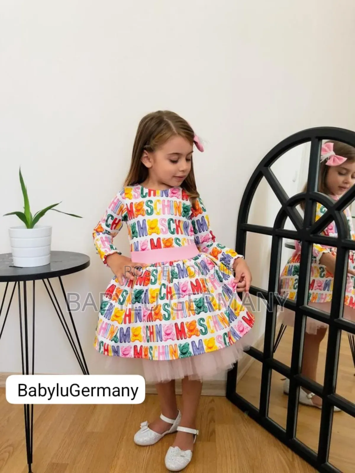 Turkey Luxury Pink Moschino Girl Princess Dress / Ball Gown