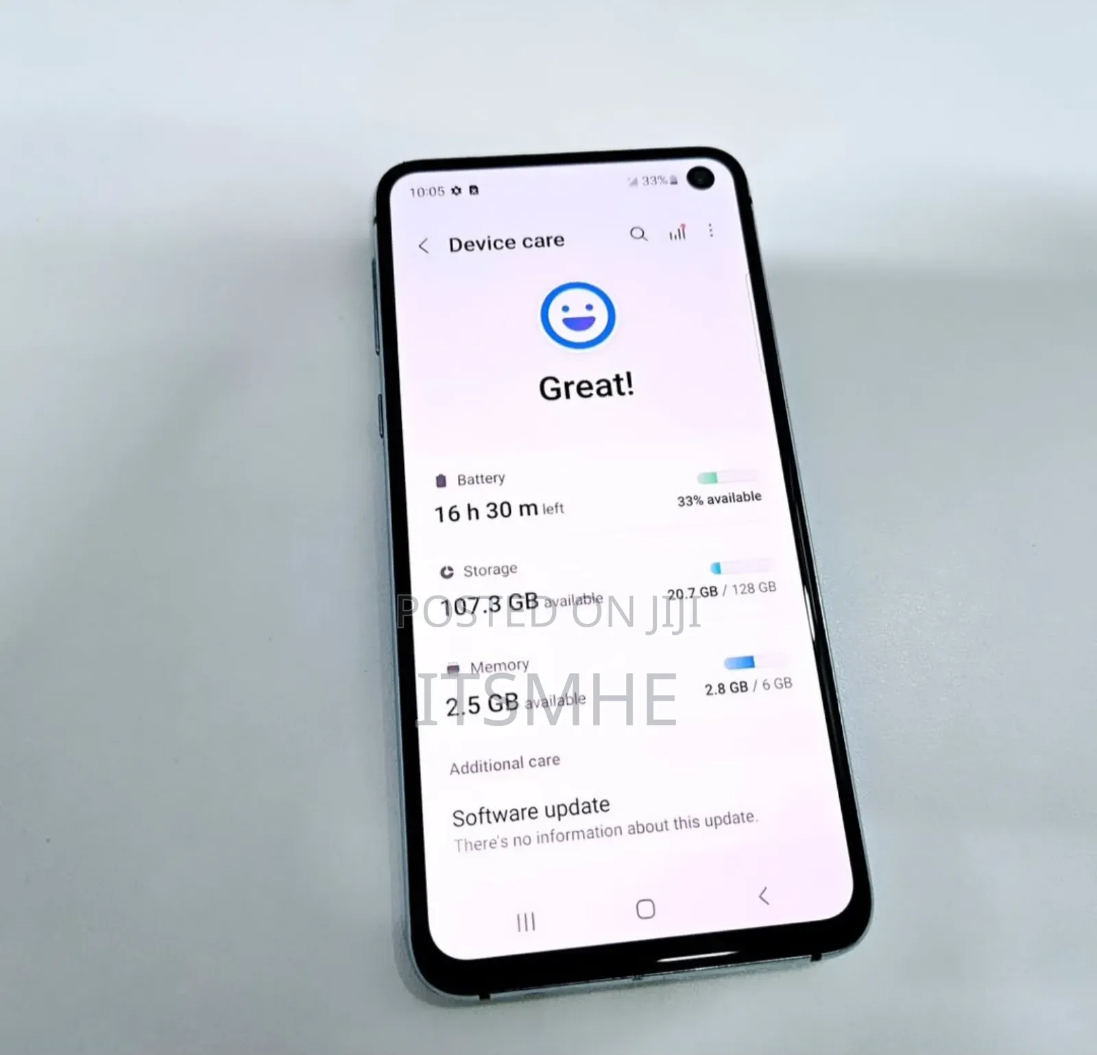 New Samsung Galaxy S10e 128 GB Blue