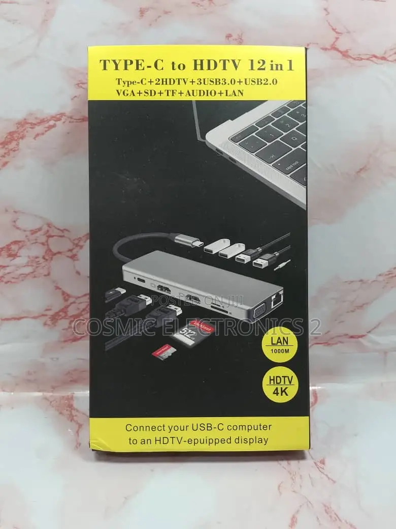 12-in-1 Usb-C Docking Station. Type-C to HDTV 12 in 1