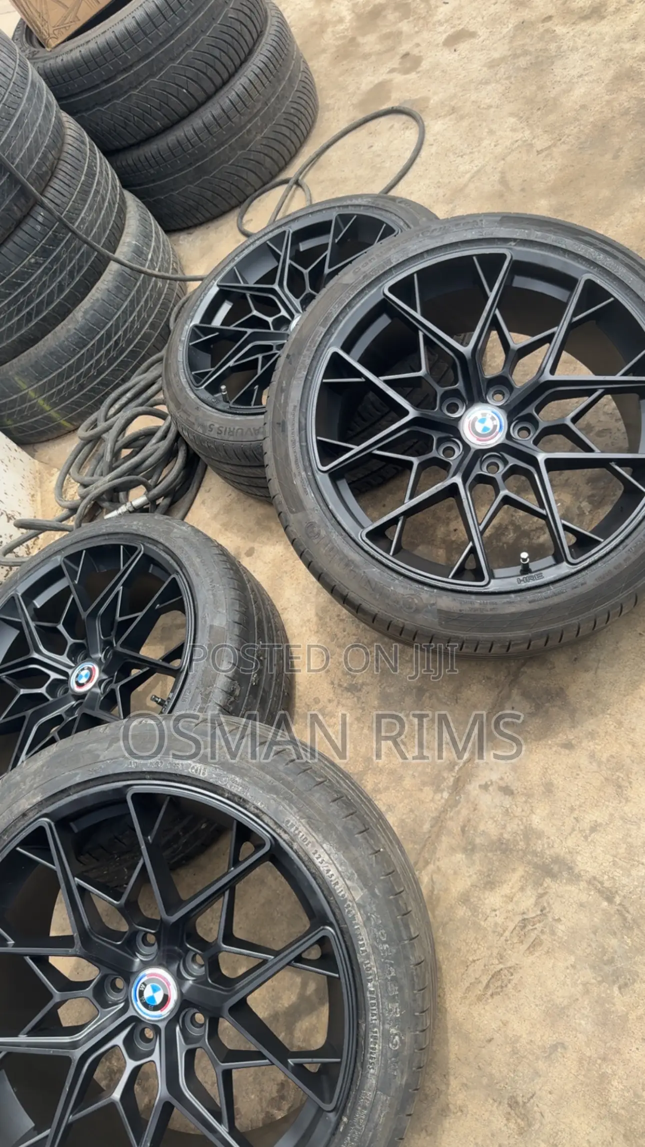 BMW Rims Matt Black Set