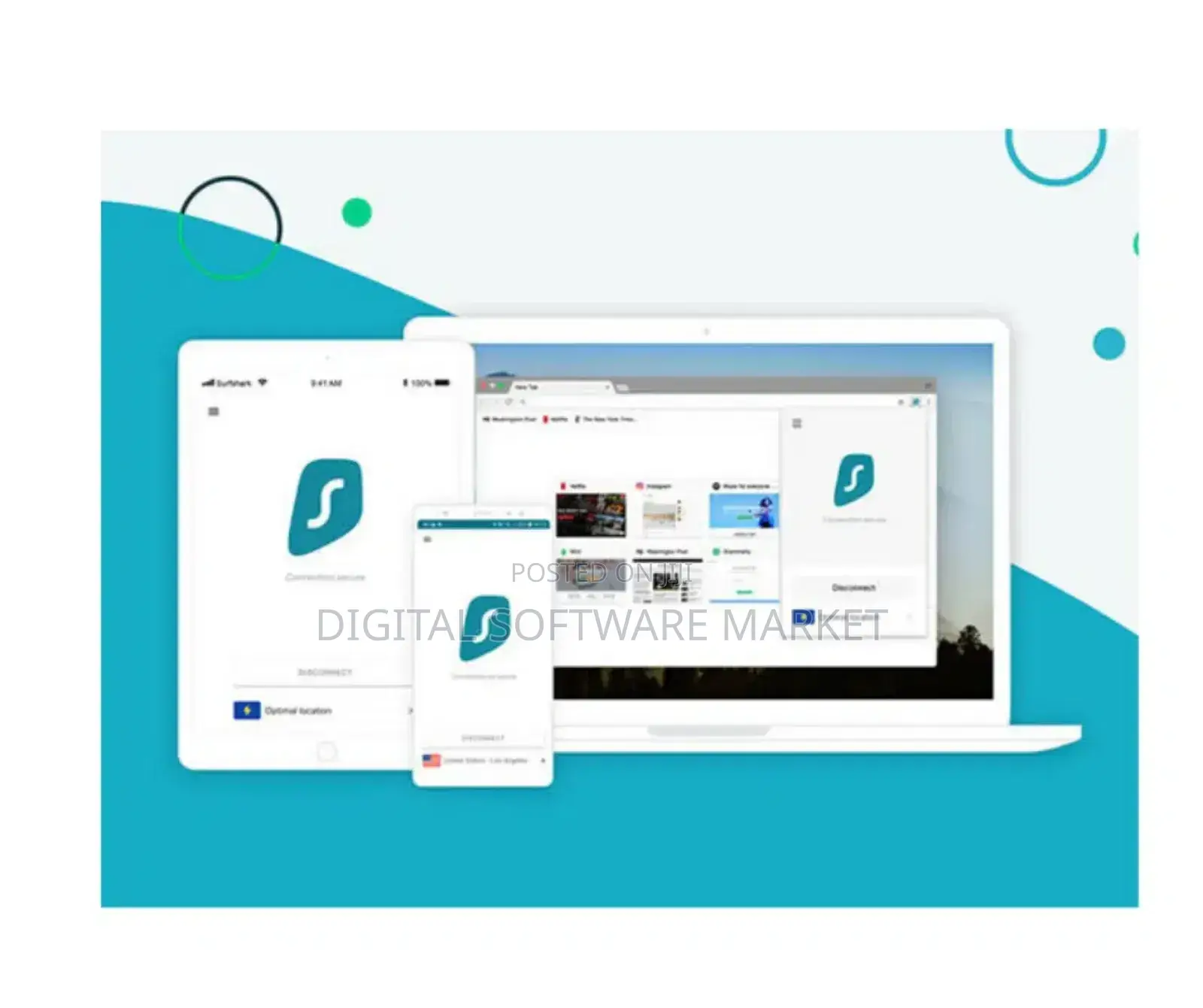 Surfshark Vpn: 1 Year of Subscription 1 Device